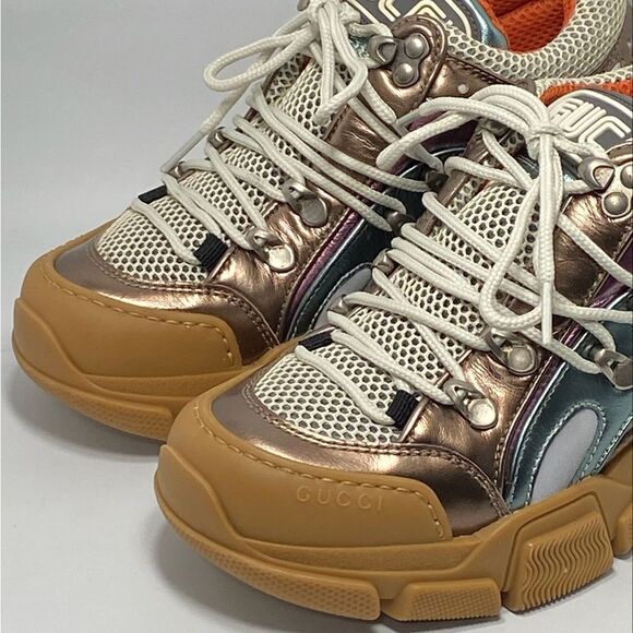 Gucci Flashtrek Leather Sneaker size 36.5 - Picture 10 of 14